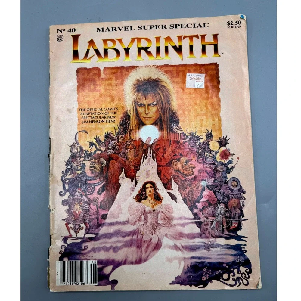 Marvel Super Special 40 Labyrinth Movie Adaptation Comic 1986 David Bowie